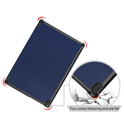 Tri-Fold Stand Leather Smart Auto Wake-Up/Sleep Case for Lenovo Tab M10 TB-X605F/TB-X505