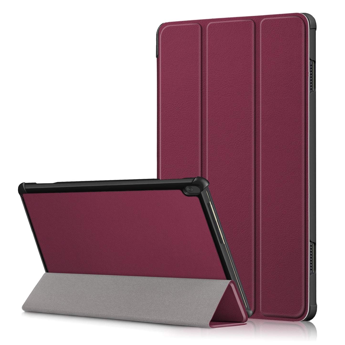 Tri-Fold Stand Leather Smart Auto Wake-Up/Sleep Case for Lenovo Tab M10 TB-X605F/TB-X505