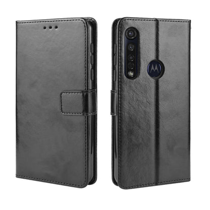 Crazy Horse Magnetic Leather Stand Case for Motorola Moto G8 Plus