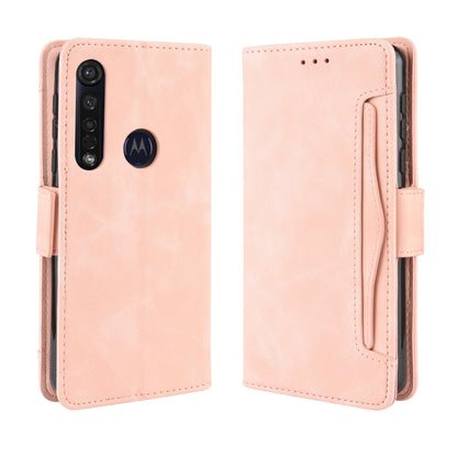 Wallet Stand Leather Protective Phone Case with Multiple Card Slots for Motorola Moto G8 Plus