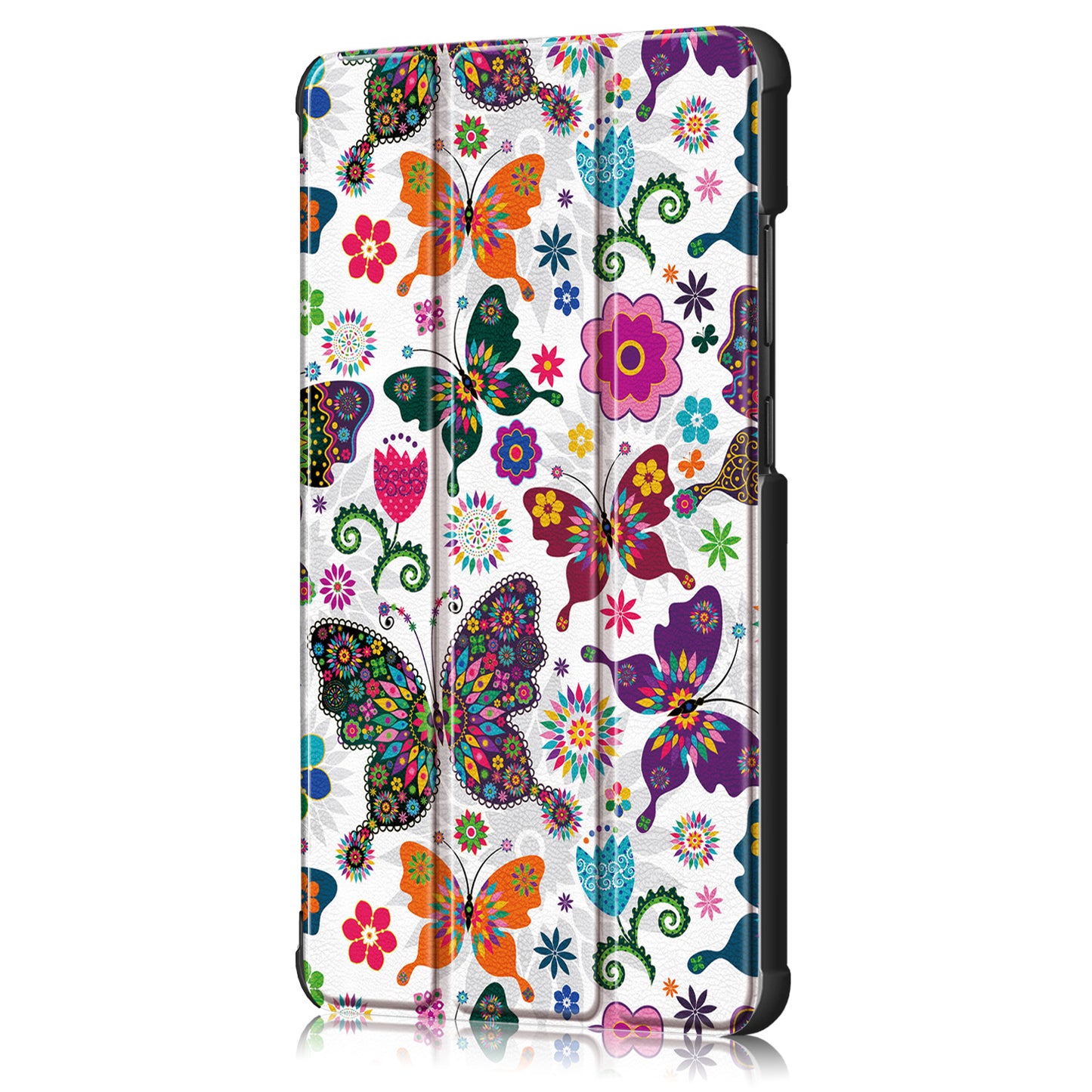 Patterned Tri-fold Stand Leather Smart Protective Tablet Case for  Lenovo Tab M7 (2nd Gen) TB-7305F / (3rd Gen)