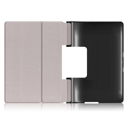 Pattern Printing PU Leather Tri-fold Stand Tablet Shell for Lenovo Yoga Smart Tab YT-X705