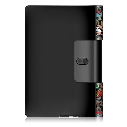 Pattern Printing PU Leather Tri-fold Stand Tablet Shell for Lenovo Yoga Smart Tab YT-X705