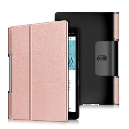 For Lenovo Yoga Smart Tab YT-X705 Tri-fold Stand Leather Protective Tablet Cover Case