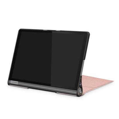 For Lenovo Yoga Smart Tab YT-X705 Tri-fold Stand Leather Protective Tablet Cover Case