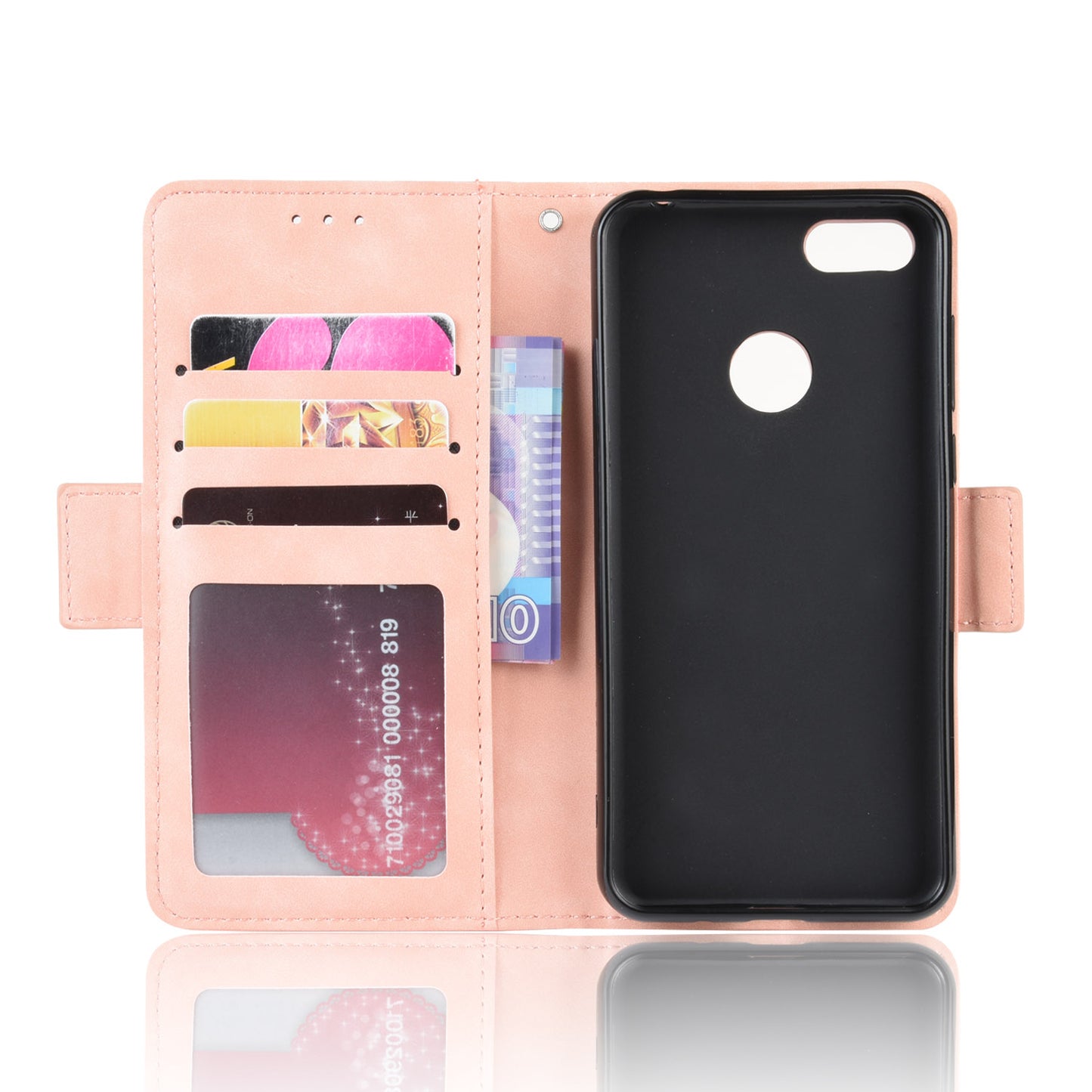 PU Leather Manuy Card Slots Casing for Motorola Moto E6 Play