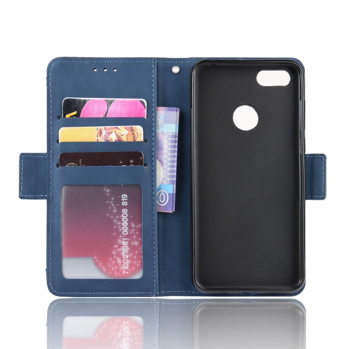 PU Leather Manuy Card Slots Casing for Motorola Moto E6 Play