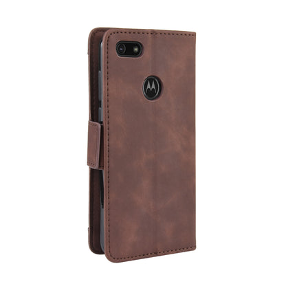 PU Leather Manuy Card Slots Casing for Motorola Moto E6 Play