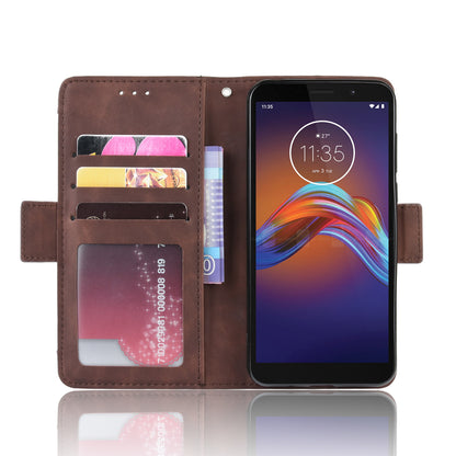 PU Leather Manuy Card Slots Casing for Motorola Moto E6 Play