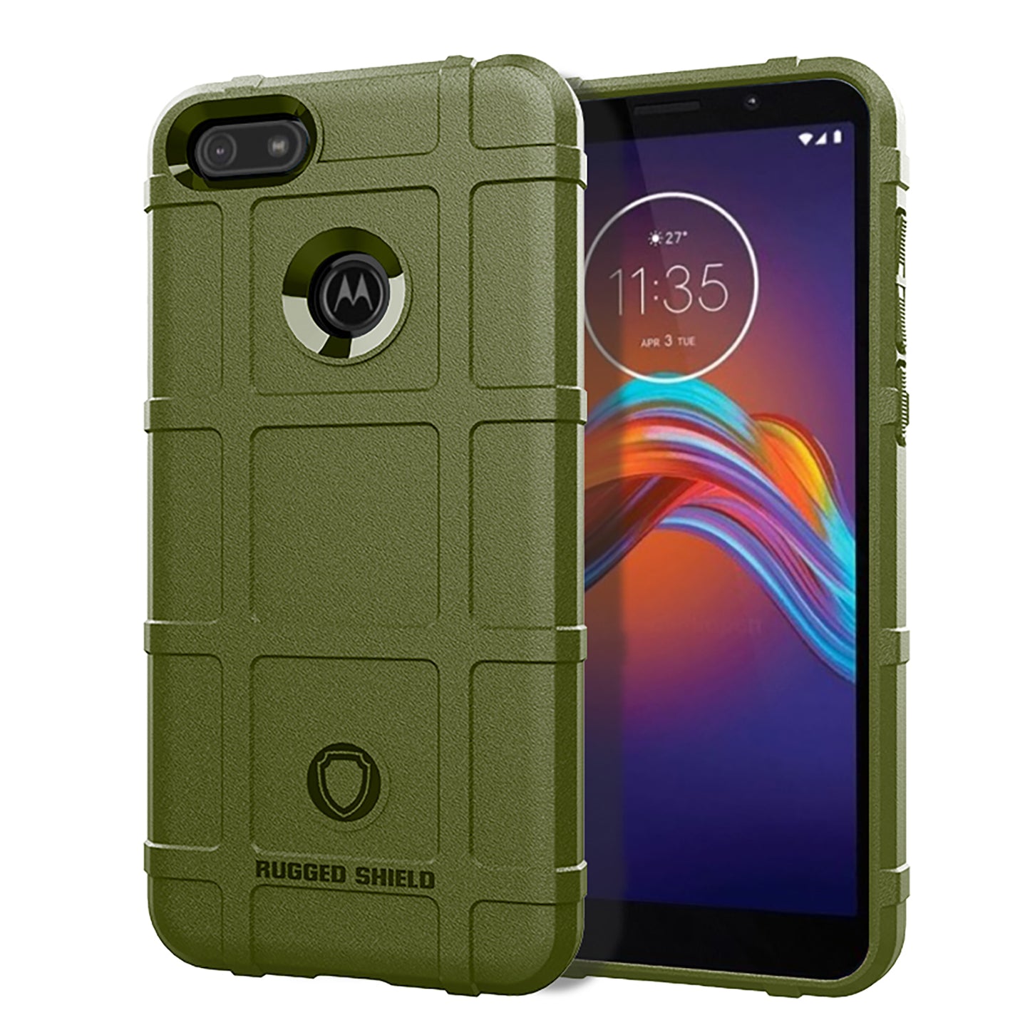 Rugged Square Surface Soft TPU Anti-shock Case for Motorola Moto E6 Play