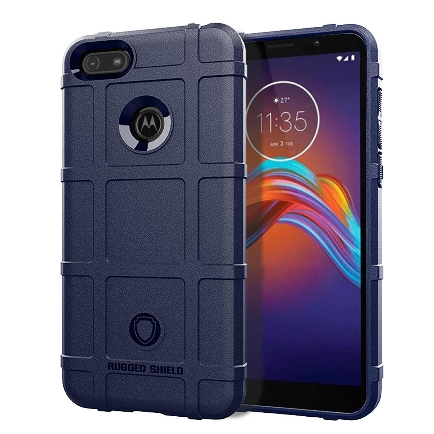 Rugged Square Surface Soft TPU Anti-shock Case for Motorola Moto E6 Play