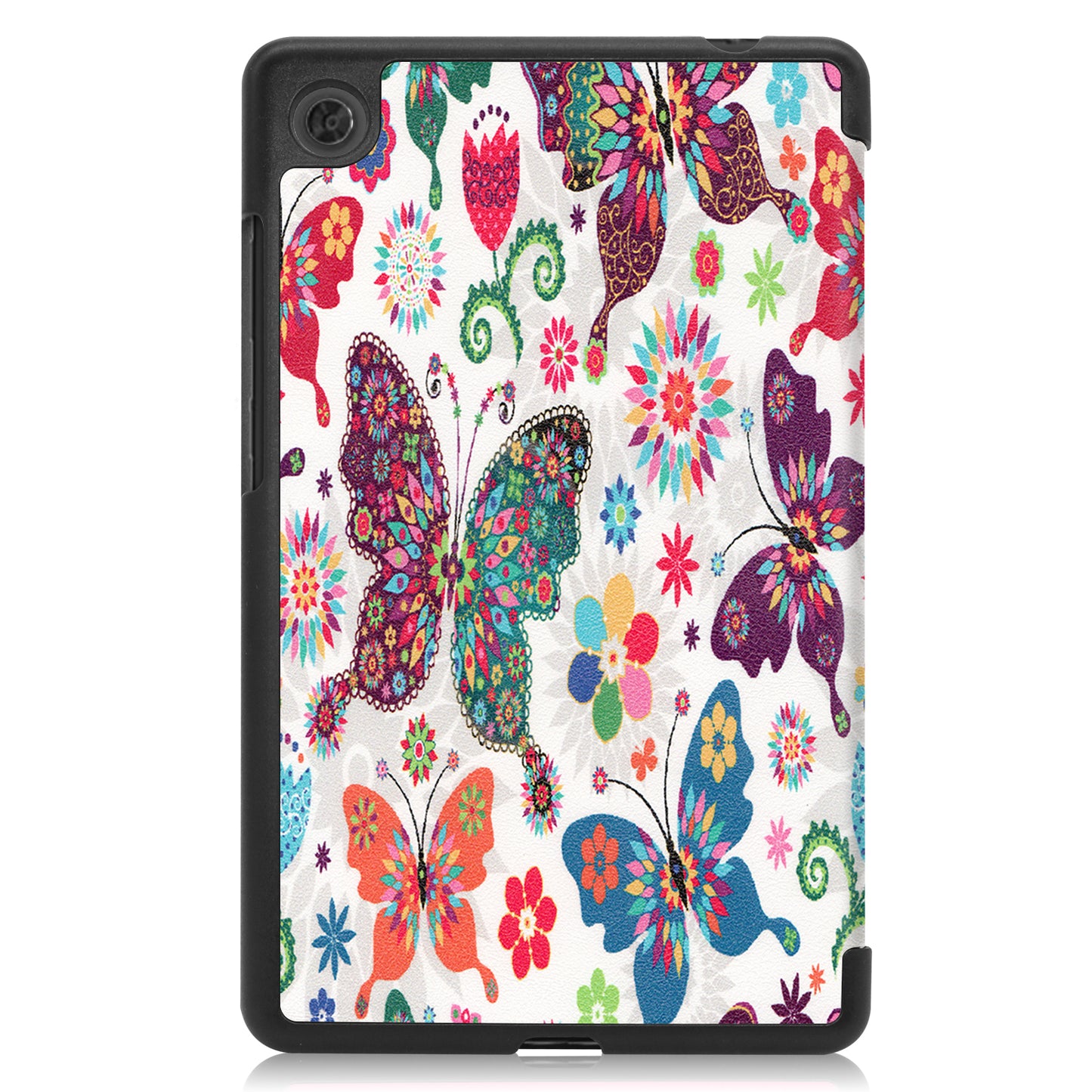 For Lenovo Tab M7 (2nd Gen) TB-7305F / (3rd Gen) Shockproof Case Pattern Printing PU Leather Tablet Cover with Tri-fold Stand