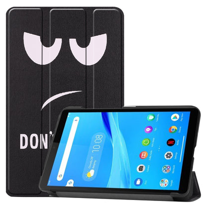 For Lenovo Tab M7 (2nd Gen) TB-7305F / (3rd Gen) Shockproof Case Pattern Printing PU Leather Tablet Cover with Tri-fold Stand