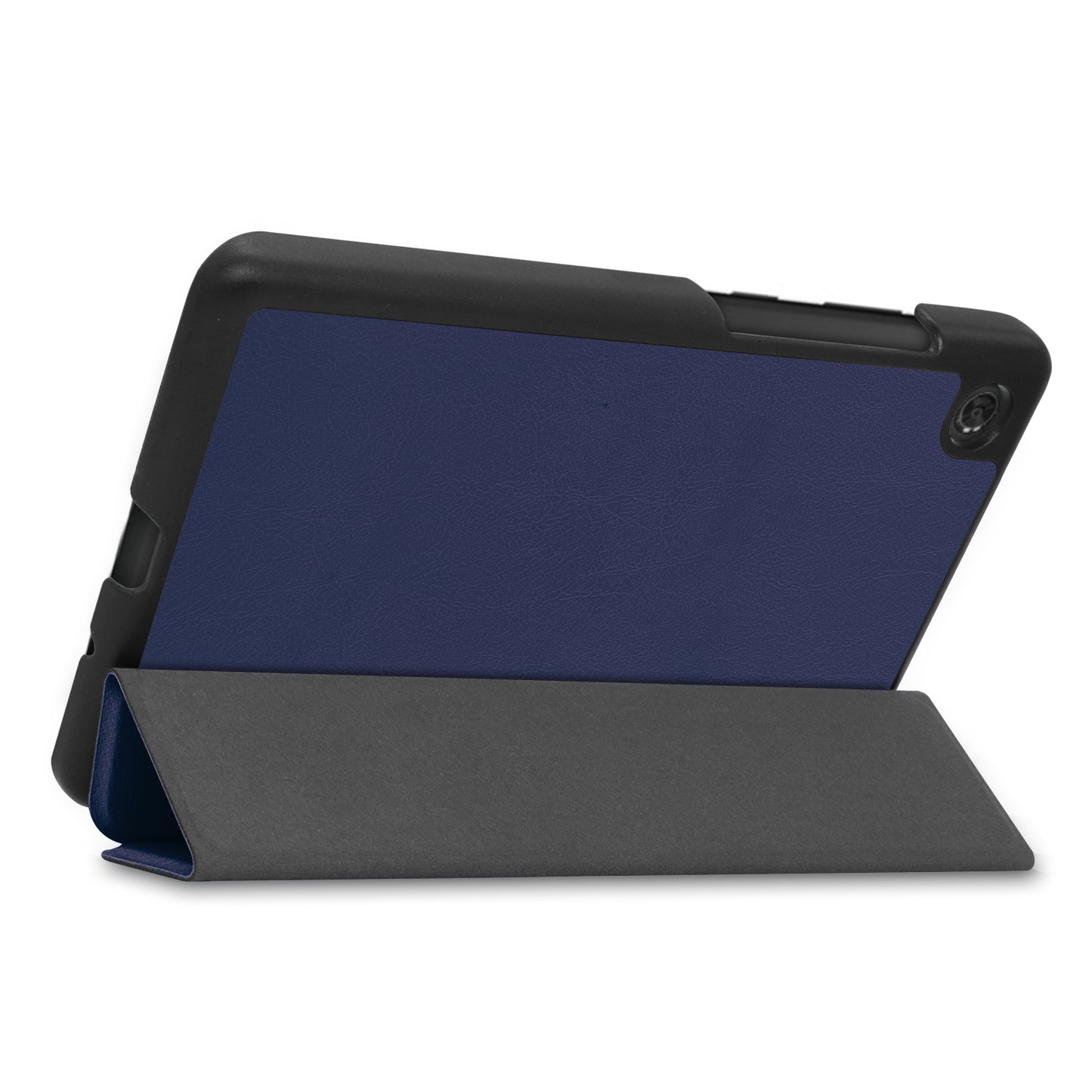 For Lenovo Tab M7 (2nd Gen) TB-7305F / (3rd Gen) Stable Tri-fold Stand Stand Tablet Cover Textured Surface PU Leather Tablet Case with Dual Viewing Angles