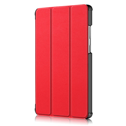 Litch Skin PU Leather Tri-fold Stand Tablet Case for Lenovo Tab M8 TB-8505