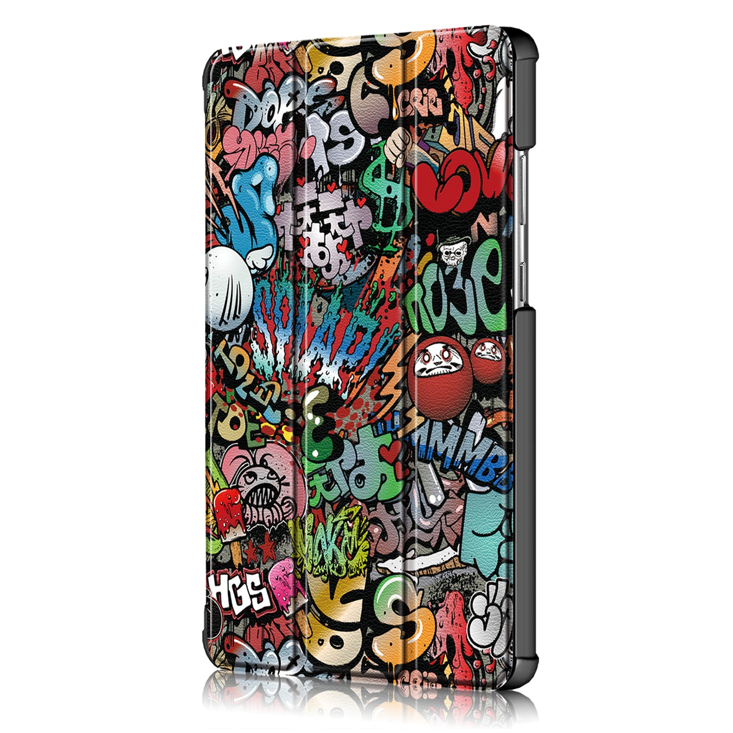 Pattern Printing Tri-fold Stand Leather Case for Lenovo Tab M8 TB-8505