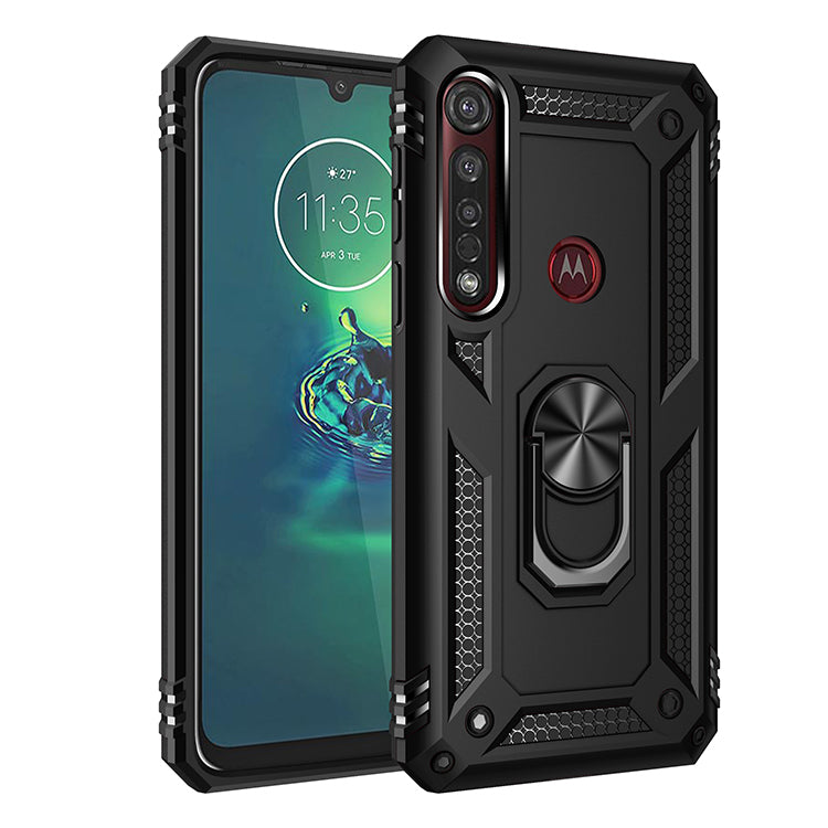 Hybrid PC TPU Kickstand Armor Mobile Phone Casing for Motorola Moto G8 Plus