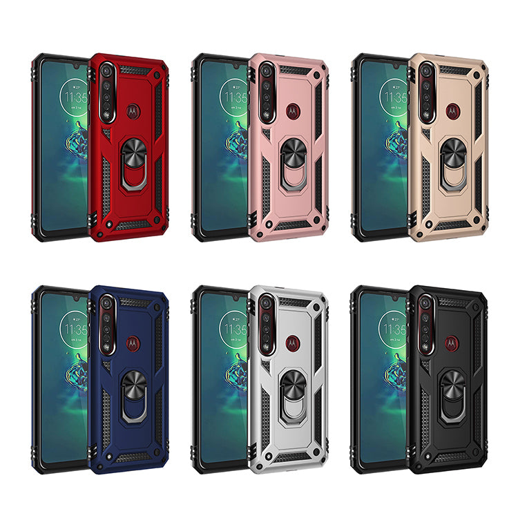 Hybrid PC TPU Kickstand Armor Mobile Phone Casing for Motorola Moto G8 Plus