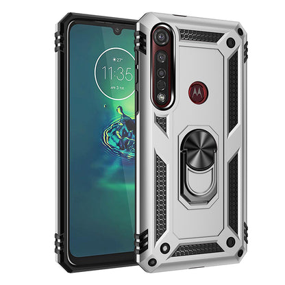 Hybrid PC TPU Kickstand Armor Mobile Phone Casing for Motorola Moto G8 Plus