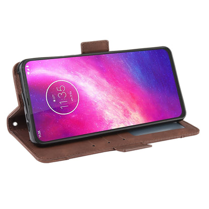 Wallet Multiple Card Slots Leather Stand Case for Motorola One Hyper