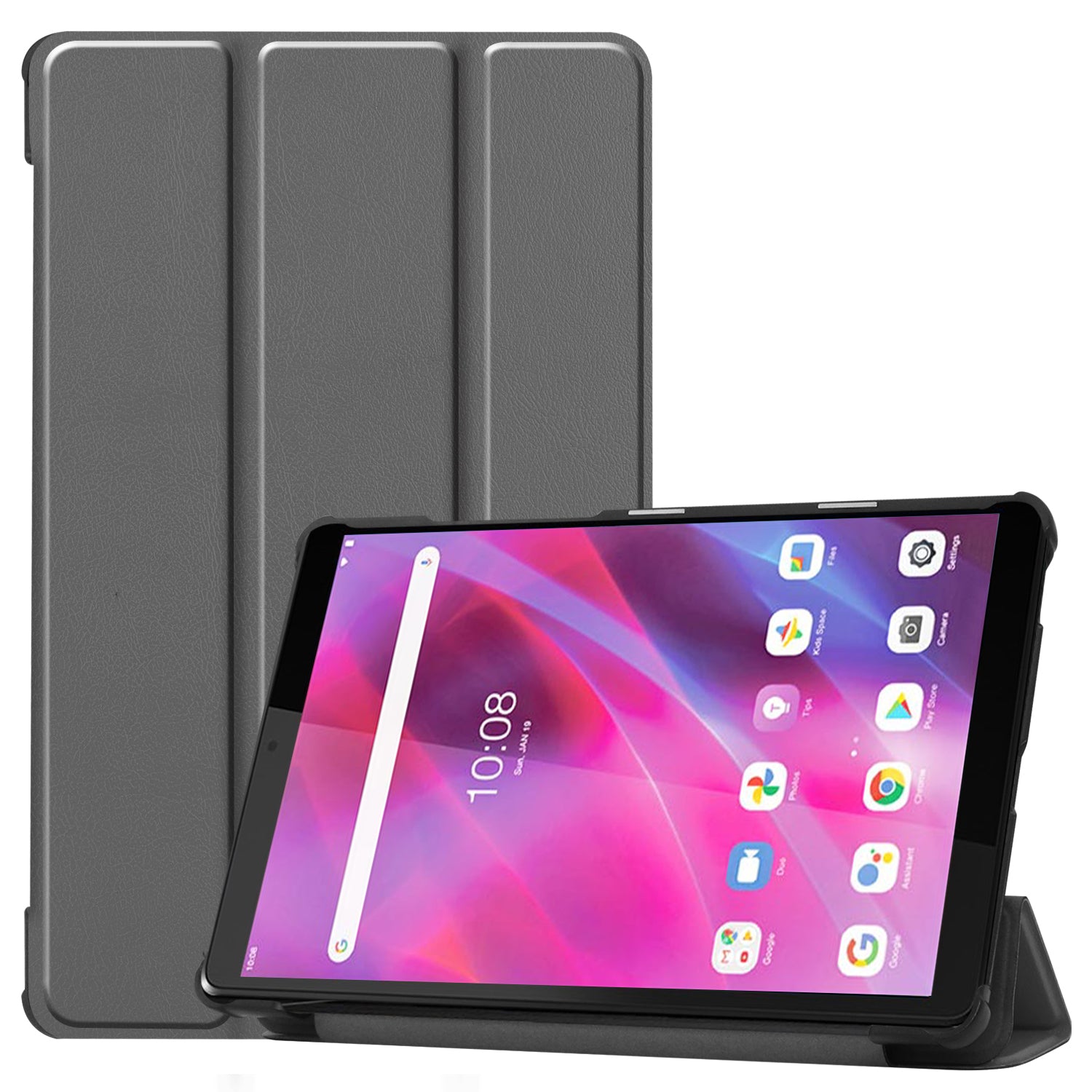 Stable Tri-fold Stand with Stand Leather Tablet Cover for Lenovo Tab M8 HD8505/8705