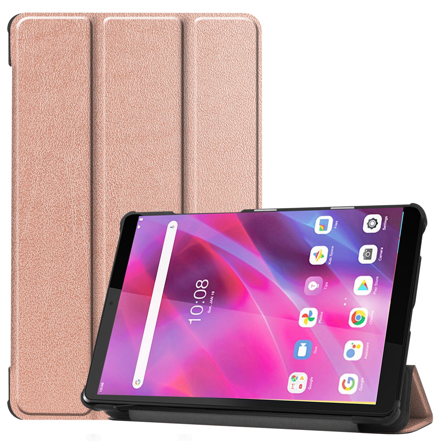 Stable Tri-fold Stand with Stand Leather Tablet Cover for Lenovo Tab M8 HD8505/8705