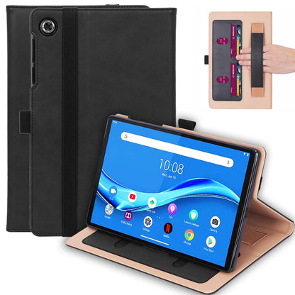 WY-2099 For Lenovo Tab M10 FHD Plus 10.3-inch TB-X606F Business Style Flip Leather Stand Tablet Case with Card Slots