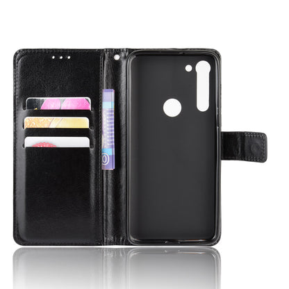 Crazy Horse Skin PU Leather Case for Motorola Moto G8