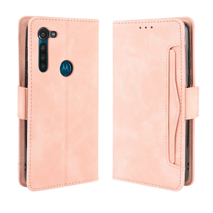 Wallet Stand Flip Leather Phone Cover with Multiple Card Slots for Motorola Moto G8