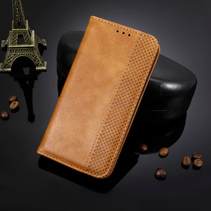 Retro Magnetic Leather Wallet Phone Cover for Motorola Moto G8