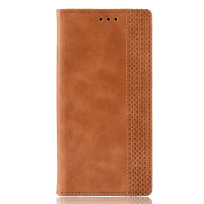 Retro Magnetic Leather Wallet Phone Cover for Motorola Moto G8