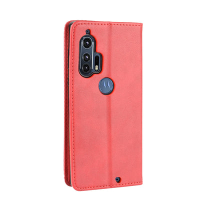 Retro Magnetic Leather Wallet Phone Cover for Motorola Edge Plus