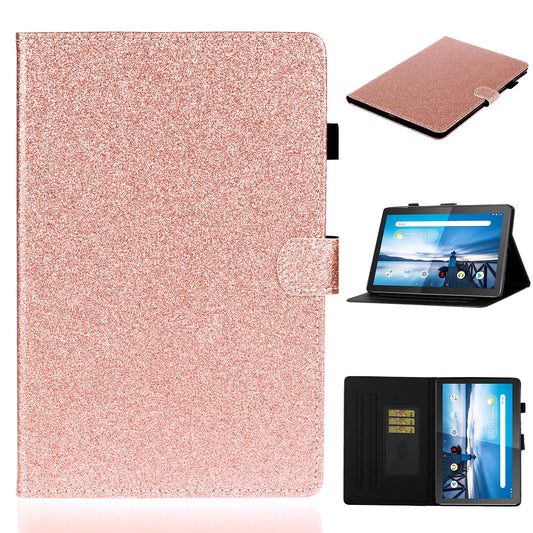 Flash Powder Leather Stand Case for Lenovo Tab M10 TB-X605F/X505