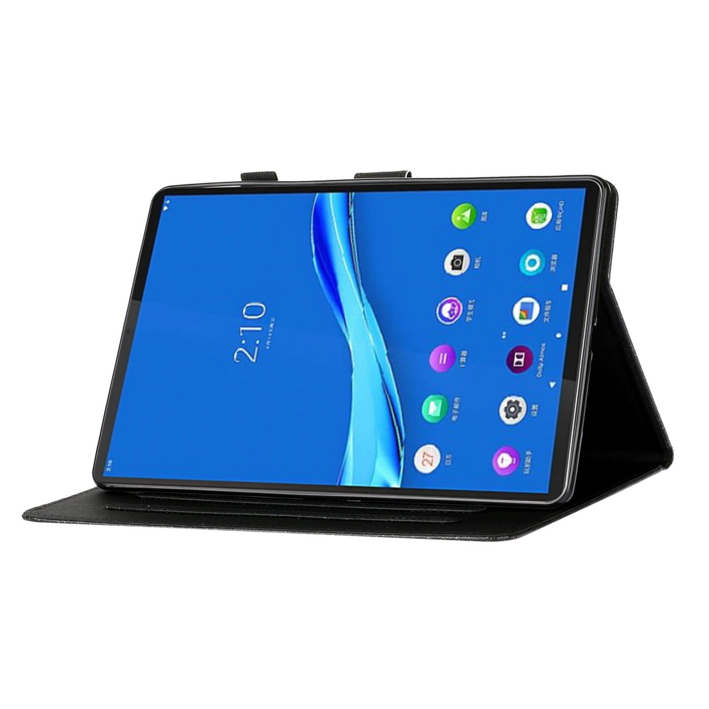 Flash Powder Smart PU Leather Tablet Stand Cover for Lenovo Tab M10 Plus TB-X606F