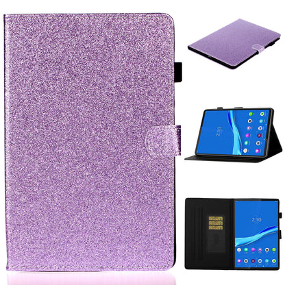 Flash Powder Smart PU Leather Tablet Stand Cover for Lenovo Tab M10 Plus TB-X606F