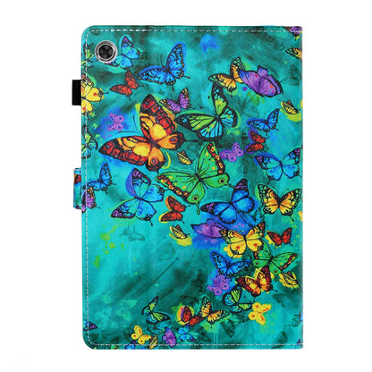 Pattern Printing Card Slots Stand Leather Protective Case for Lenovo Tab M10 TB-X605F