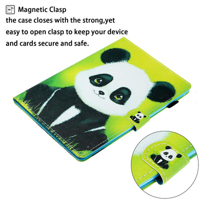 Pattern Printing Card Slots Stand Leather Protective Case for Lenovo Tab M10 TB-X605F