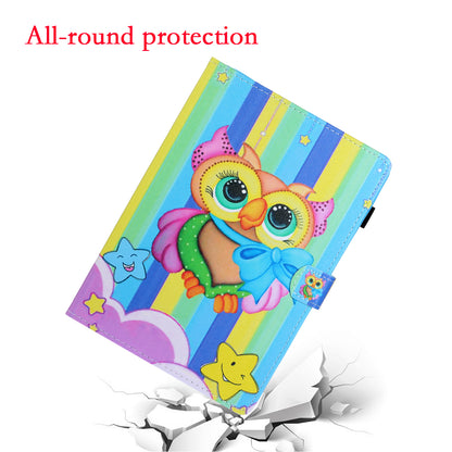 Pattern Printing Card Slots Stand Leather Case for Lenovo Tab M10 Plus TB-X606F