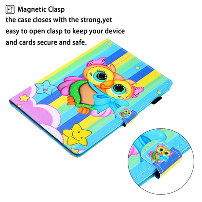 Pattern Printing Card Slots Stand Leather Case for Lenovo Tab M10 Plus TB-X606F