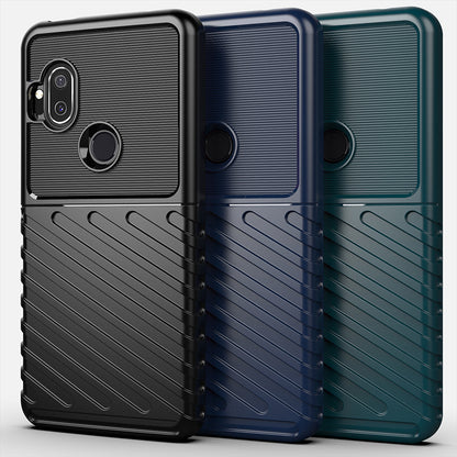 Thunder Series Twill Skin Soft TPU Case for Motorola One Hyper