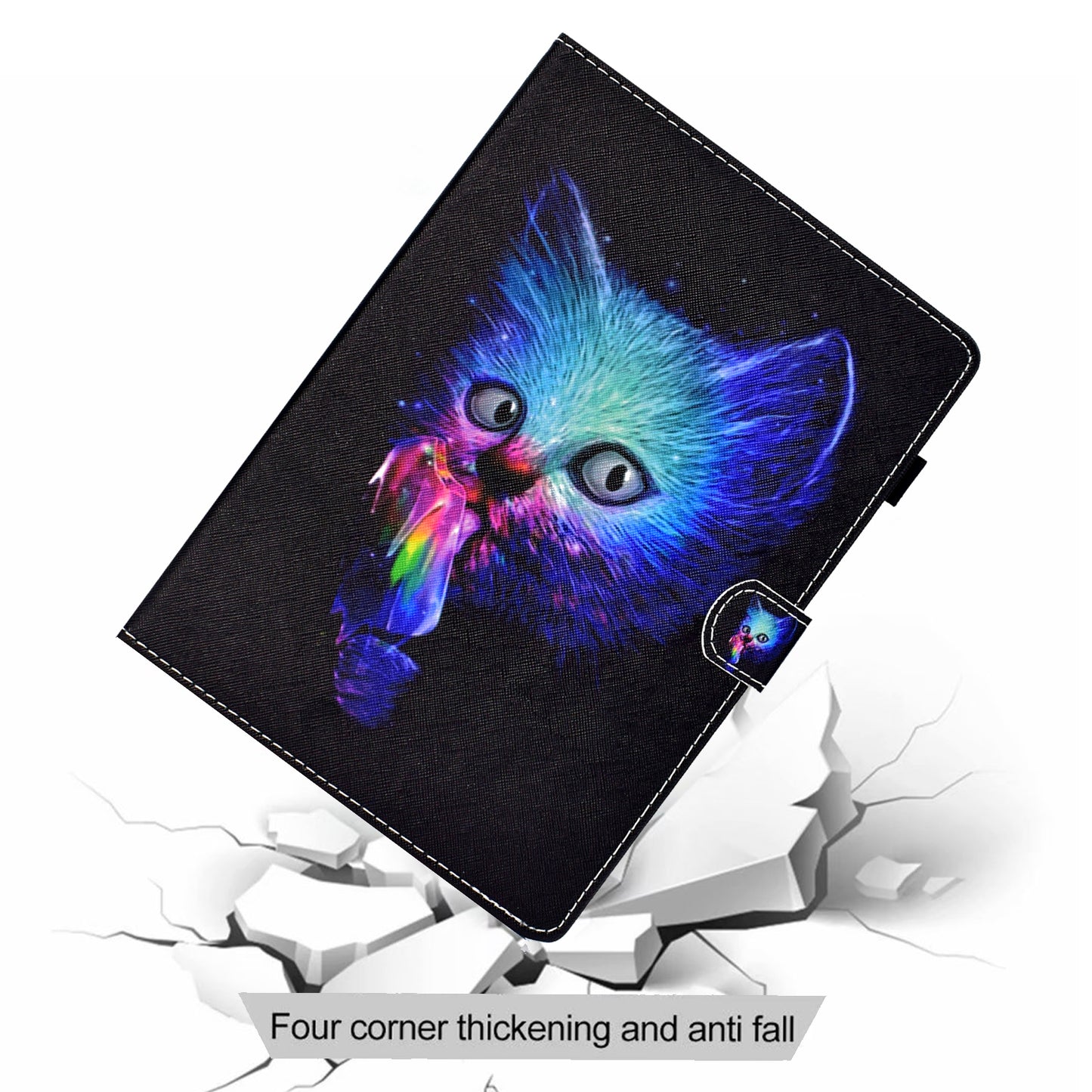 Pattern Printing Stand Card Holder Leather Tablet Case for Lenovo Tab M10 Plus TB-X606F