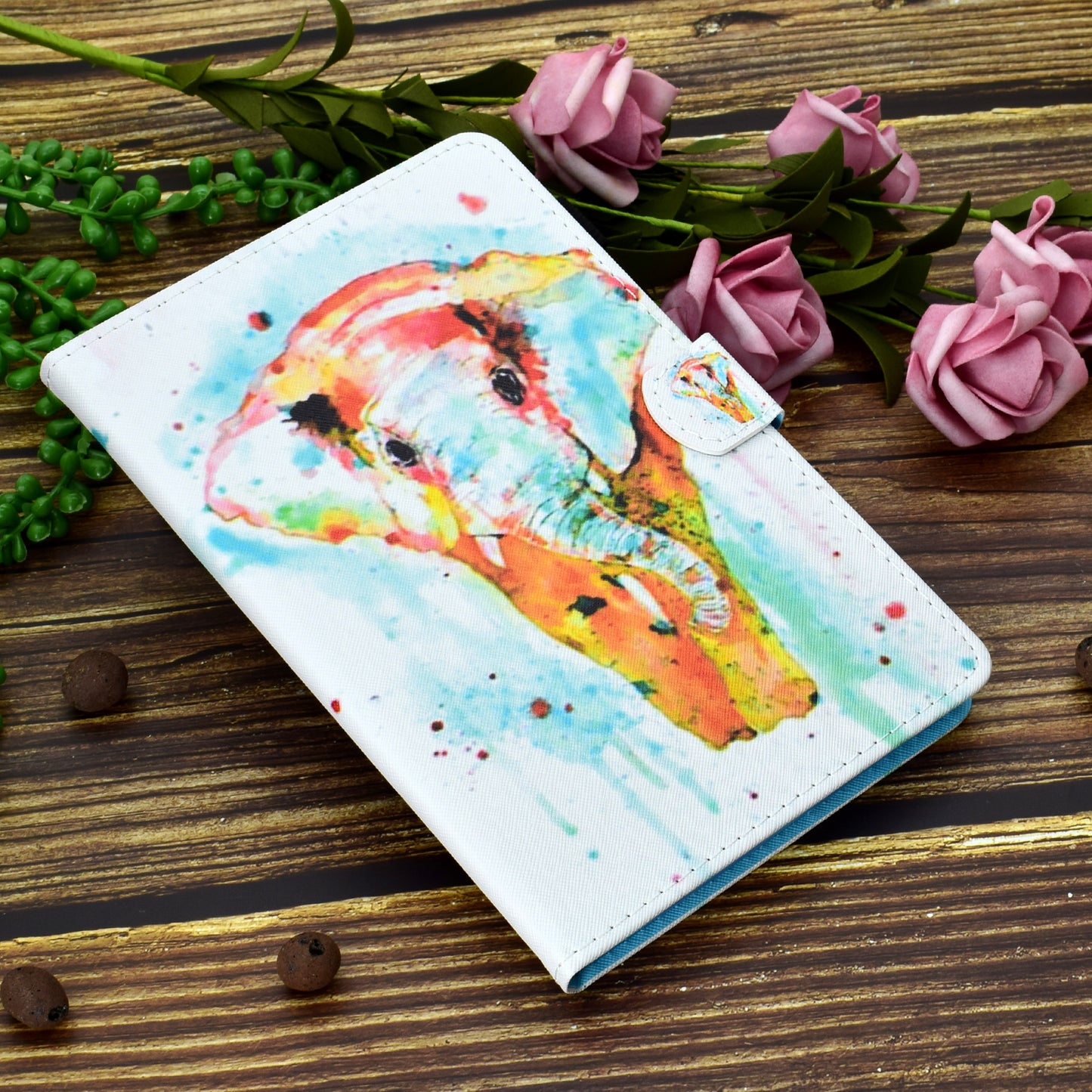 Pattern Printing Stand Card Holder Leather Tablet Case for Lenovo Tab M10 Plus TB-X606F