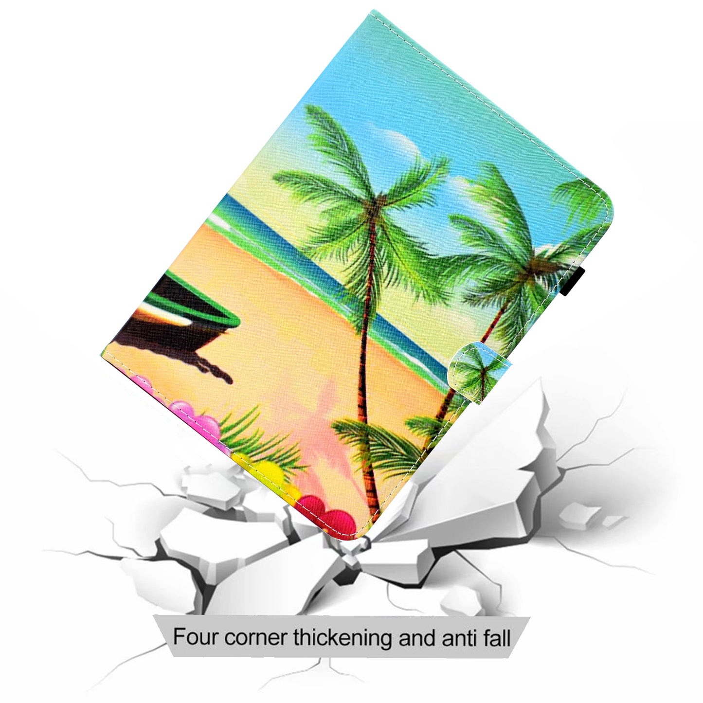 Pattern Printing Stand Card Holder Leather Tablet Case for Lenovo Tab M10 Plus TB-X606F