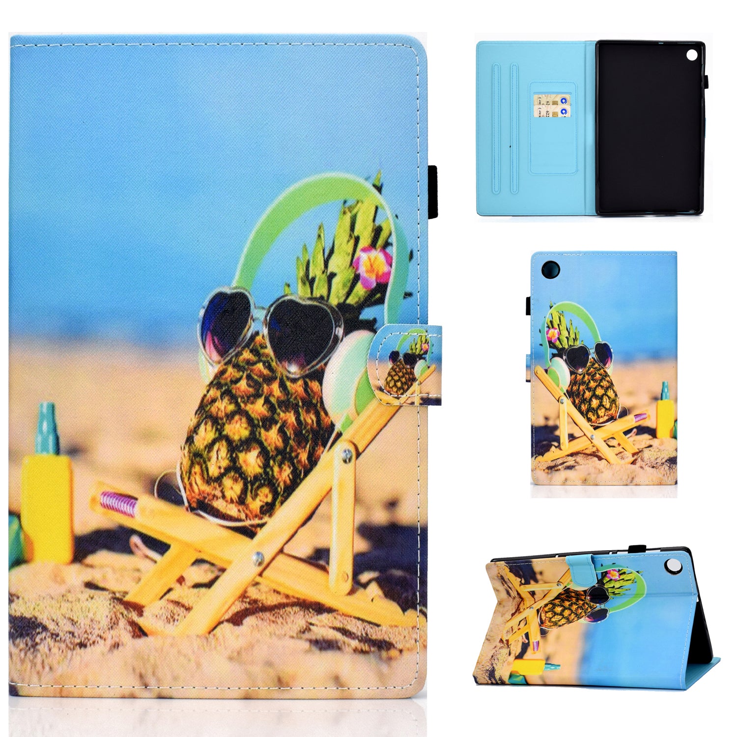 Pattern Printing Stand Card Holder Leather Tablet Case for Lenovo Tab M10 Plus TB-X606F