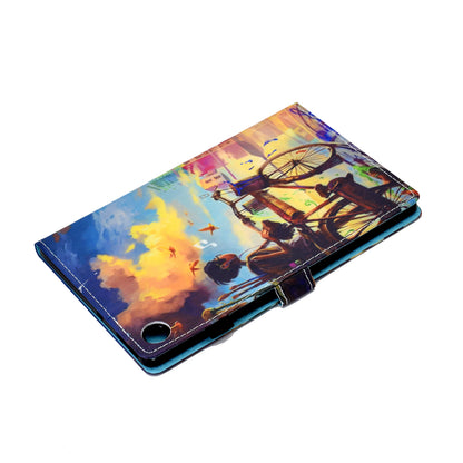 Pattern Printing Stand Card Holder Leather Tablet Case for Lenovo Tab M10 Plus TB-X606F