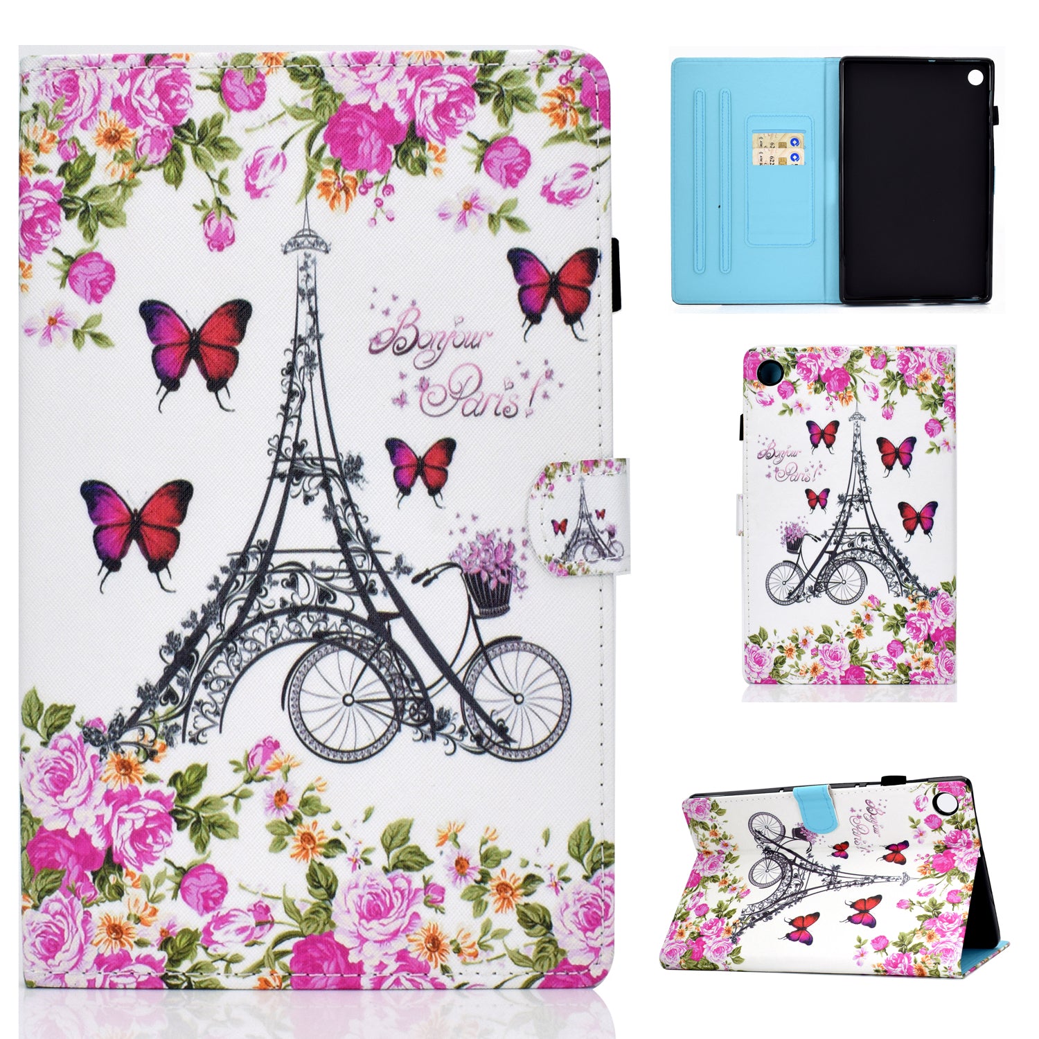 Pattern Printing Stand Card Holder Leather Tablet Case for Lenovo Tab M10 Plus TB-X606F