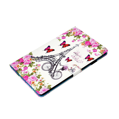 Pattern Printing Stand Card Holder Leather Tablet Case for Lenovo Tab M10 Plus TB-X606F