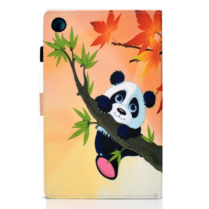 Pattern Printing Stand Card Holder Leather Tablet Case for Lenovo Tab M10 Plus TB-X606F