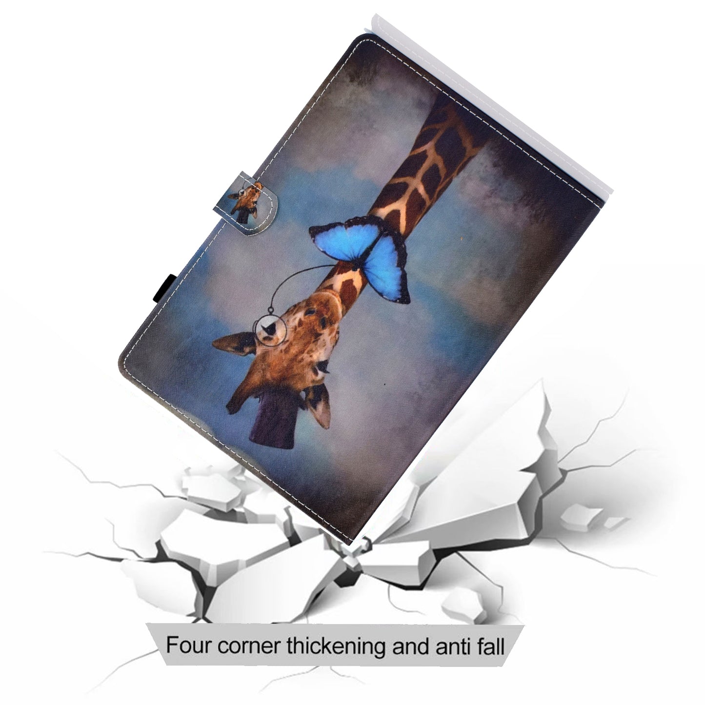 Pattern Printing Stand Card Holder Leather Tablet Case for Lenovo Tab M10 Plus TB-X606F