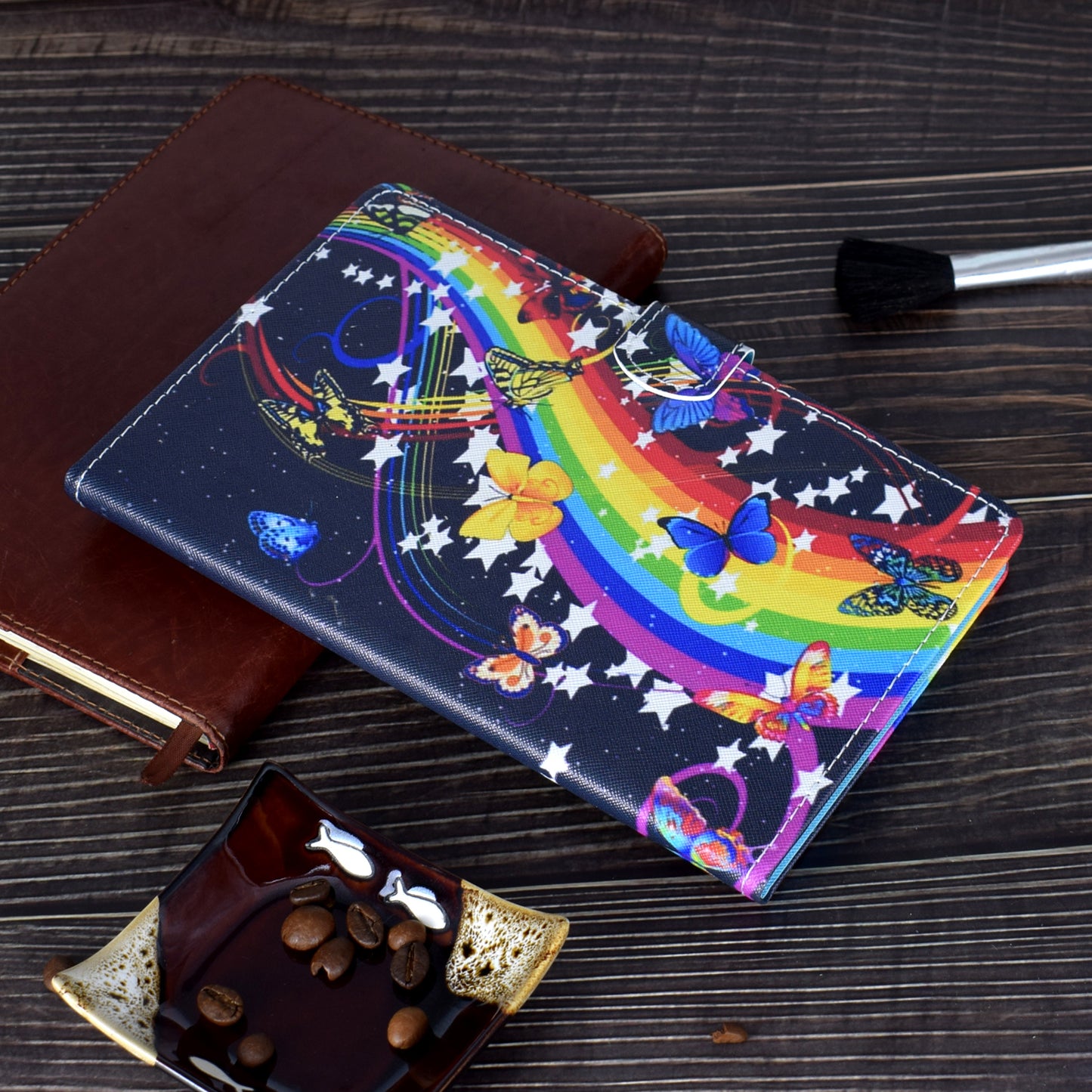 Pattern Printing Stand Card Holder Leather Tablet Case for Lenovo Tab M10 Plus TB-X606F